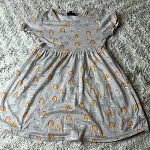 Picapino rainbow size 8 dress girls